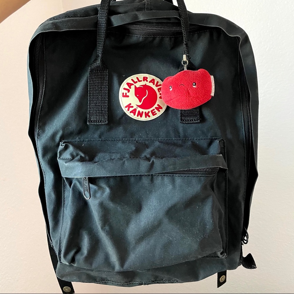 Black Fjallraven Kanken Backpack